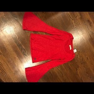NWT hollister bell sleeve top xs